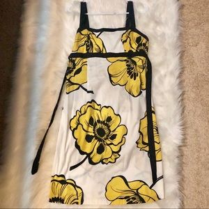 Summer White/Yellow Floral Dress